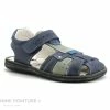 Nouveau 🎉 Enfant Bopy ELVIS - Bleu Marine - Gris - 🩴 Sandale Velcro GARCON 😉