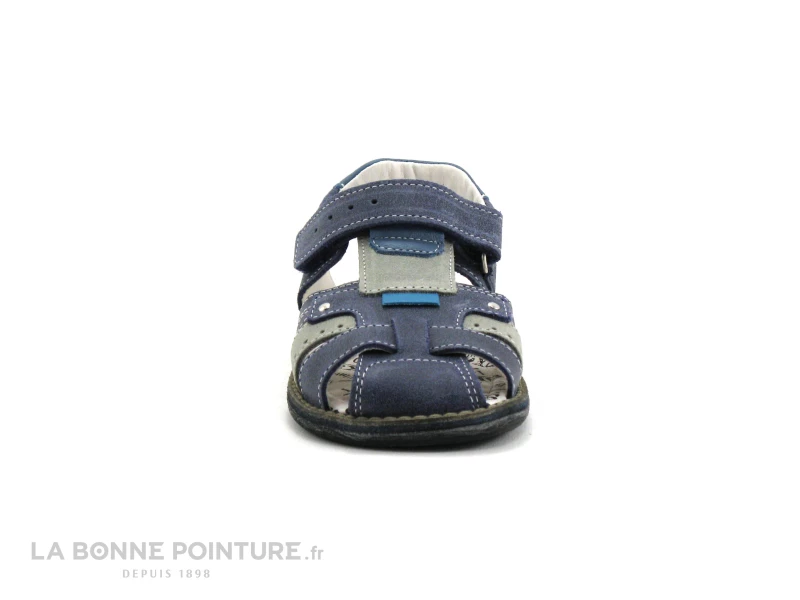 Nouveau 🎉 Enfant Bopy ELVIS - Bleu Marine - Gris - 🩴 Sandale Velcro GARCON 😉 2 Nouveau 🎉 Enfant Bopy ELVIS - Bleu Marine - Gris - 🩴 Sandale Velcro GARCON 😉 – Image 2