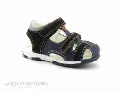 Le moins cher 😀 A 1 2 C 4 Bébé A12C4 - VIRLY-T - Marine Noir Orange - 🩴 Sandale GARCON 🛒