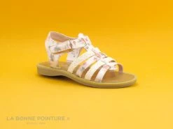 Remise 🔥 Enfant Chipie VERSA Flower - Blanc Rose Vert Glitter - 🩴 Sandale Fille 😍