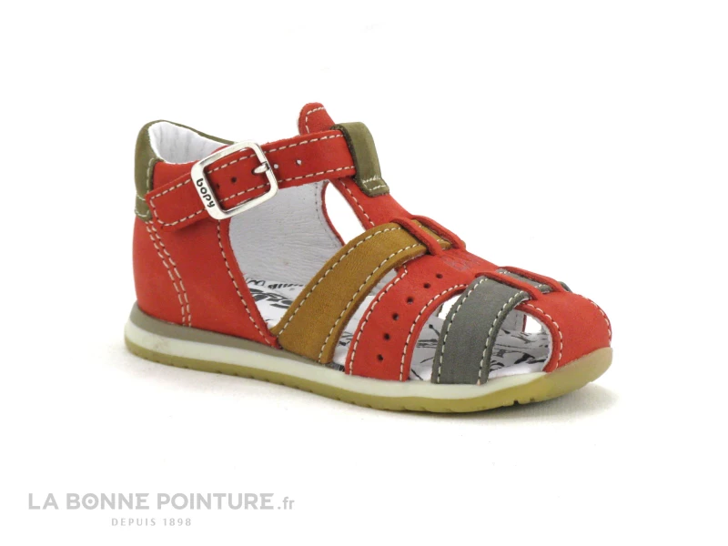 De gros 👍 Bébé Bopy ZIGOTO Rouge - Beige - Gris - 🩴 Sandale BEBE GARCON ✨ 3 De gros 👍 Bébé Bopy ZIGOTO Rouge - Beige - Gris - 🩴 Sandale BEBE GARCON ✨ – Image 3