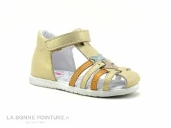 Sortie 😉 Bébé Bopy RELISA Or Orange - 🩴 Sandale Bebe Fille - Velcro ⌛ -Boutique Bellamy unnamed file 3009