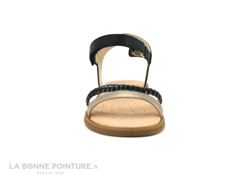 Bon marché 🤩 Enfant Geox SP KARLY J0235D Black - 🩴 Sandale Noire Bronze Fille 🎁 2 Bon marché 🤩 Enfant Geox SP KARLY J0235D Black - 🩴 Sandale Noire Bronze Fille 🎁 – Image 2