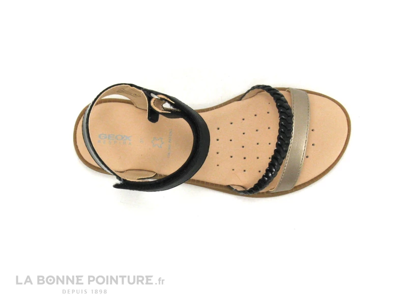 Bon marché 🤩 Enfant Geox SP KARLY J0235D Black - 🩴 Sandale Noire Bronze Fille 🎁 6 Bon marché 🤩 Enfant Geox SP KARLY J0235D Black - 🩴 Sandale Noire Bronze Fille 🎁 – Image 6
