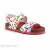 Bon marché 🌟 Bébé Kickers 🌞 Summerkro Blanc Imprime Multicolore 785451 - 🩴 Sandale 🔔