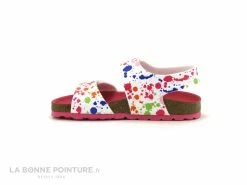 Bon marché 🌟 Bébé Kickers 🌞 Summerkro Blanc Imprime Multicolore 785451 - 🩴 Sandale 🔔 -Boutique Bellamy unnamed file 3242