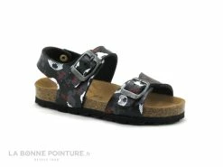 Bon marché 😀 Autenti By Penta Bébé Autenti 713191 Noir Gris Blanc - Ballons Football - 🩴 Sandale GARCON ❤️