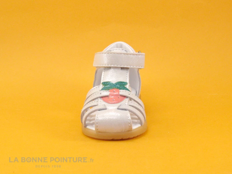 De gros 🎉 Bébé Bopy RAGOLA Argent - 🩴 Sandale BEBE Fille - Fraise - Fermeture Velcro 😀 2 De gros 🎉 Bébé Bopy RAGOLA Argent - 🩴 Sandale BEBE Fille - Fraise - Fermeture Velcro 😀 – Image 2