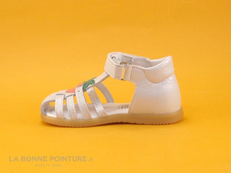 De gros 🎉 Bébé Bopy RAGOLA Argent - 🩴 Sandale BEBE Fille - Fraise - Fermeture Velcro 😀 3 De gros 🎉 Bébé Bopy RAGOLA Argent - 🩴 Sandale BEBE Fille - Fraise - Fermeture Velcro 😀 – Image 3