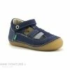 Coupon ✨ Bébé Kickers SUSHY Bleu Tricolore - 🩴 Sandale GARCON Bout Ferme ✔️