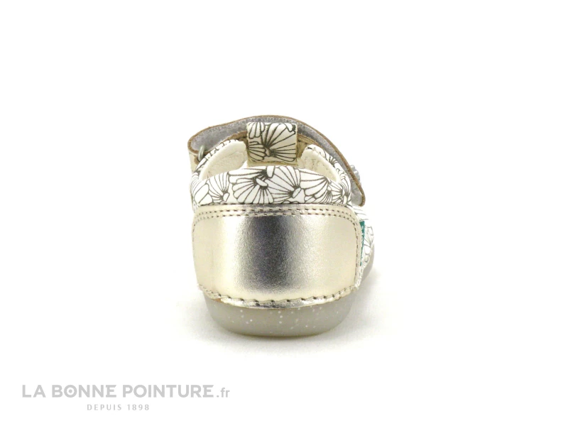Vente flash 💯 Bébé Kickers SUSHY Blanc Argent Coquillage - 🩴 Sandale Fille Premiers Pas ❤️ 4 Vente flash 💯 Bébé Kickers SUSHY Blanc Argent Coquillage - 🩴 Sandale Fille Premiers Pas ❤️ – Image 4
