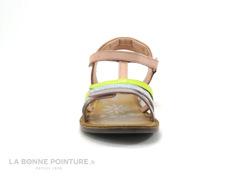 Le moins cher 🛒 Enfant Kickers DIAMANTO Rose Jaune Vert Violet - 700969 - 🩴 Sandale Fille 👍 2 Le moins cher 🛒 Enfant Kickers DIAMANTO Rose Jaune Vert Violet - 700969 - 🩴 Sandale Fille 👍 – Image 2