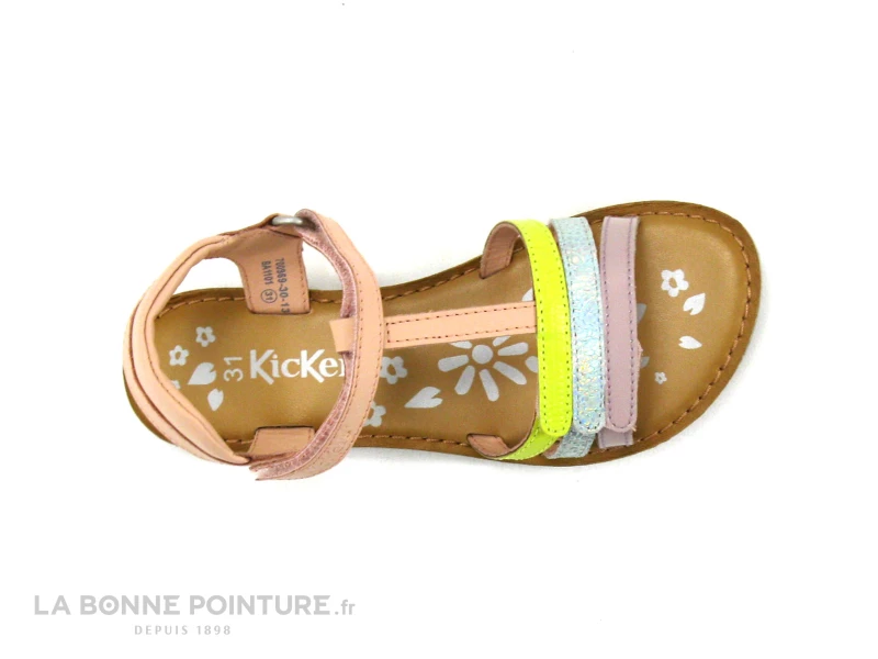 Le moins cher 🛒 Enfant Kickers DIAMANTO Rose Jaune Vert Violet - 700969 - 🩴 Sandale Fille 👍 6 Le moins cher 🛒 Enfant Kickers DIAMANTO Rose Jaune Vert Violet - 700969 - 🩴 Sandale Fille 👍 – Image 6