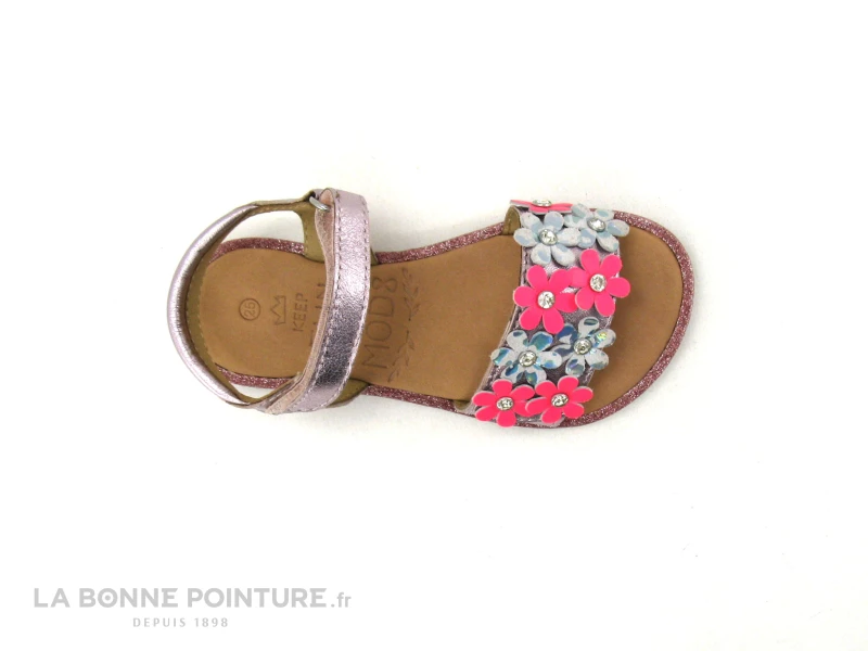 Nouveau 😉 Bébé Mod8 PARLOTTE Violet Lilas Metallise - Fleurs - 🩴 Sandale Fille 🎉 3 Nouveau 😉 Bébé Mod8 PARLOTTE Violet Lilas Metallise - Fleurs - 🩴 Sandale Fille 🎉 – Image 3