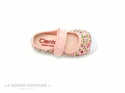 Le moins cher 🌟 Bébé Cienta 76999 41 Rose Fleuri - Ballerine Toile - Bride Velcro 💯 -Boutique Bellamy unnamed file 3376