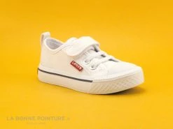 Bon marché ❤️ Levi's Bébé Levis MAUI MINI White 061 - Basket BEBE Toile Blanche 🤩