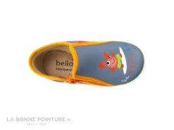 Sortie 💯 Bébé Bellamy PRAGUE Les Dingos - Gris Bleu Orange - 748002 - Pantoufle BEBE ❤️ -Boutique Bellamy unnamed file 3502