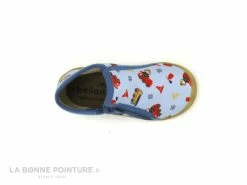 Remise 🛒 Bébé Bellamy NINO Pompier Ciel - Chausson Montant BEBE 🛒 -Boutique Bellamy unnamed file 3527