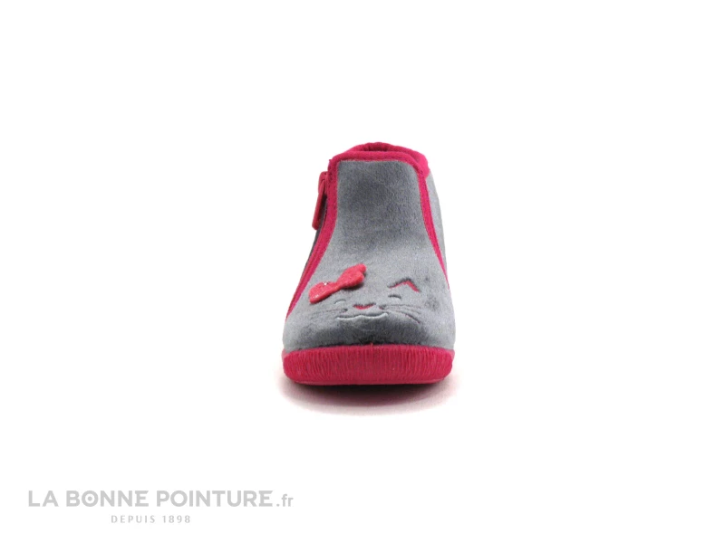 Offres 😉 Bébé Bellamy TESSA - Gris Rose - Chat - Pantoufle Fille 😉 2 Offres 😉 Bébé Bellamy TESSA - Gris Rose - Chat - Pantoufle Fille 😉 – Image 2