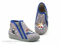 De gros 🌟 Bébé Bellamy MANOIR TWINS Pole Nord Gris - Chaussons BEBE 🧨