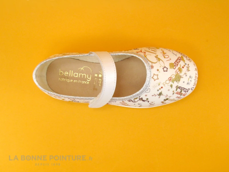 Sortie 🔔 Enfant Bellamy NOREA Ecriture - Chausson Ballerine Fille 👏 3 Sortie 🔔 Enfant Bellamy NOREA Ecriture - Chausson Ballerine Fille 👏 – Image 3