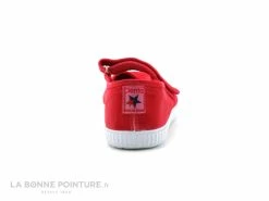 Budget 👍 Enfant Cienta 76777 67 Ballerine Toile Rouge - Bride Velcro ✨ -Boutique Bellamy unnamed file 3610