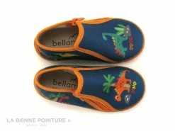 Meilleure vente 😍 Bébé Bellamy JIPEG Dino Bleu - Pantoufle Montante Premiers Pas 😉 -Boutique Bellamy unnamed file 3661