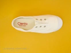 Meilleure vente 👍 Cienta 7099705 Blanc - Basket Toile Enfant Sans Lacet 😍 -Boutique Bellamy unnamed file 3693