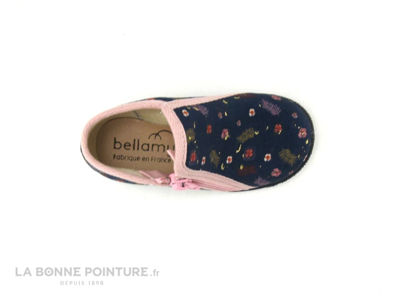 Tout neuf ❤️ Bébé Bellamy MIMI Fleurs Marine - Pantoufle Fille Avec Zip 🔔 5 Tout neuf ❤️ Bébé Bellamy MIMI Fleurs Marine - Pantoufle Fille Avec Zip 🔔 – Image 5