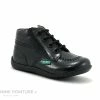 Budget 🛒 Bébé Kickers BILLISTA ZIP Noir Vernis - Chaussure Montante Fille 🎉