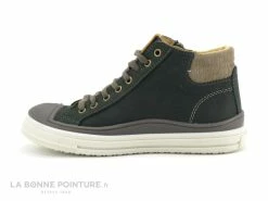 Bon marché 😍 Enfant Bopy VELVET Vert - Basket Montante GARCON Cuir Vert 🌟 -Boutique Bellamy unnamed file 564