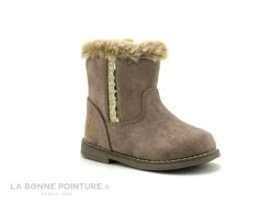 Le moins cher 🌟 Bébé 3 Pommes ANCORA Beige Rose Paillettes - Bottine Fille Avec Fourrure 🧨