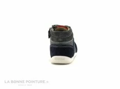 Vente flash 🌟 Bébé Kickers BAKARI Gris Marine Rouge - Chaussure Montante BEBE 😀 -Boutique Bellamy unnamed file 605