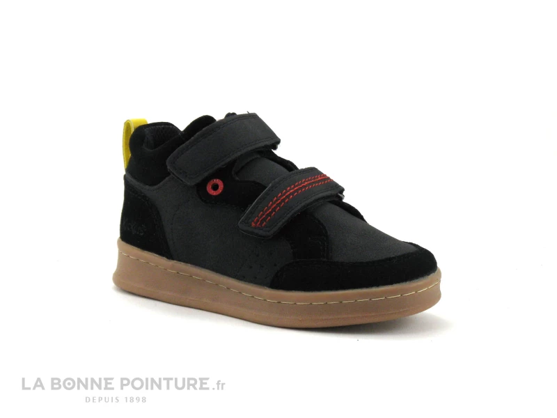 De gros 😉 Enfant Kickers BILBON Velc Noir 829770-10 - Basket Mode GARCON ❤️ 2 De gros 😉 Enfant Kickers BILBON Velc Noir 829770-10 - Basket Mode GARCON ❤️ – Image 2
