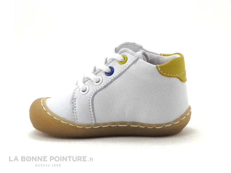 Vente flash 😀 Bébé Bellamy SILVIN Blanc Casse - 046006 - Chaussure Montante BEBE 😀 3 Vente flash 😀 Bébé Bellamy SILVIN Blanc Casse - 046006 - Chaussure Montante BEBE 😀 – Image 3