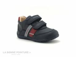 Remise ✨ Bébé Geox ELTHAN Navy Red B041PA - Chaussure GARCON 2 Velcros ⭐