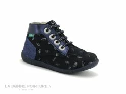 Top 10 🧨 Bébé Kickers BONZIP-2 - 879058 - Marine Imprime - Chaussure Montante BEBE 🔥