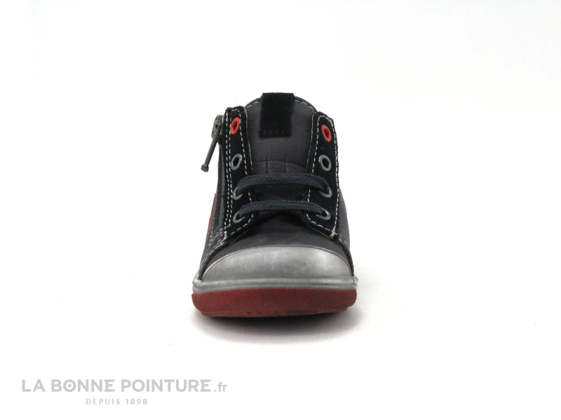 Le moins cher 🌟 Bébé Bopy REMIGIO Gris Noir Rouge - Chaussure Montante BEBE 😍 2 Le moins cher 🌟 Bébé Bopy REMIGIO Gris Noir Rouge - Chaussure Montante BEBE 😍 – Image 2