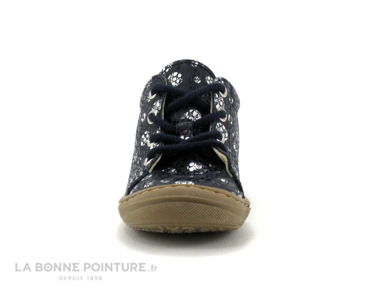 Promo 🥰 Bébé Bellamy FLEX BEL Popi - Marine Pois Argent - Chaussure Fille 😉 2 Promo 🥰 Bébé Bellamy FLEX BEL Popi - Marine Pois Argent - Chaussure Fille 😉 – Image 2