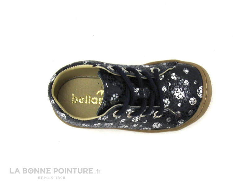 Promo 🥰 Bébé Bellamy FLEX BEL Popi - Marine Pois Argent - Chaussure Fille 😉 6 Promo 🥰 Bébé Bellamy FLEX BEL Popi - Marine Pois Argent - Chaussure Fille 😉 – Image 6
