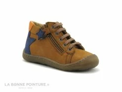 Grosses soldes 🎉 Bébé Bopy JAFAR Caramel - Etoile - 🥾 Boots BEBE GARCON ✔️