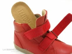 Nouveau 🎉 Enfant Telyoh Y00732-2911 Red - Bottillon Cuir Rouge - 2 Velcros 🤩 -Boutique Bellamy unnamed file 97